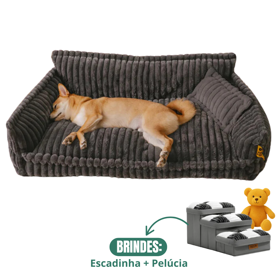 Cama Sofá Pet Ortopédico - O seu pet merece o melhor + Escadinha de Brinde