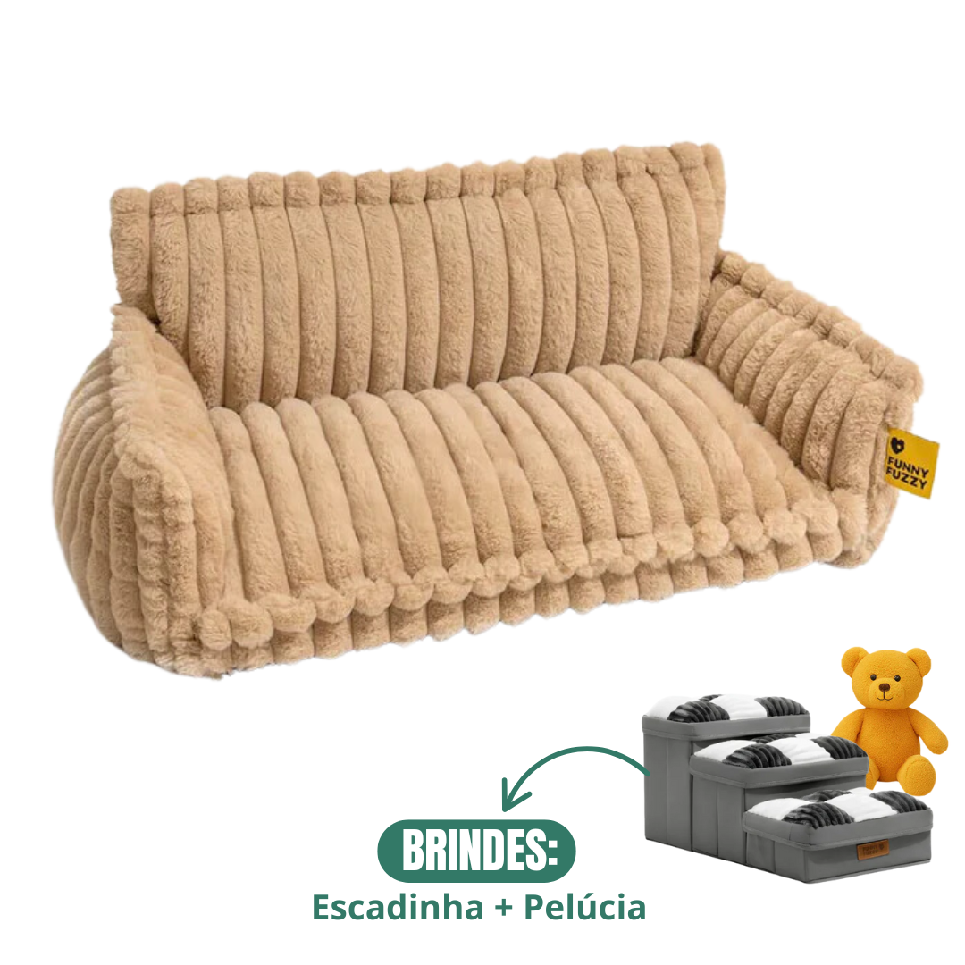 Cama Sofá Pet Ortopédico - O seu pet merece o melhor + Escadinha de Brinde