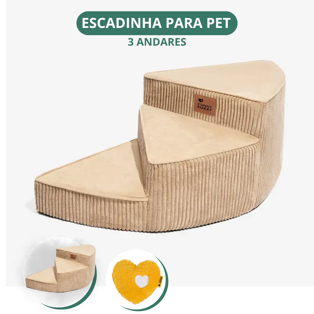 [COMPRE 1 LEVE 2] Escada Artesanal em Espiral para Pet + 2 Brindes Incríveis