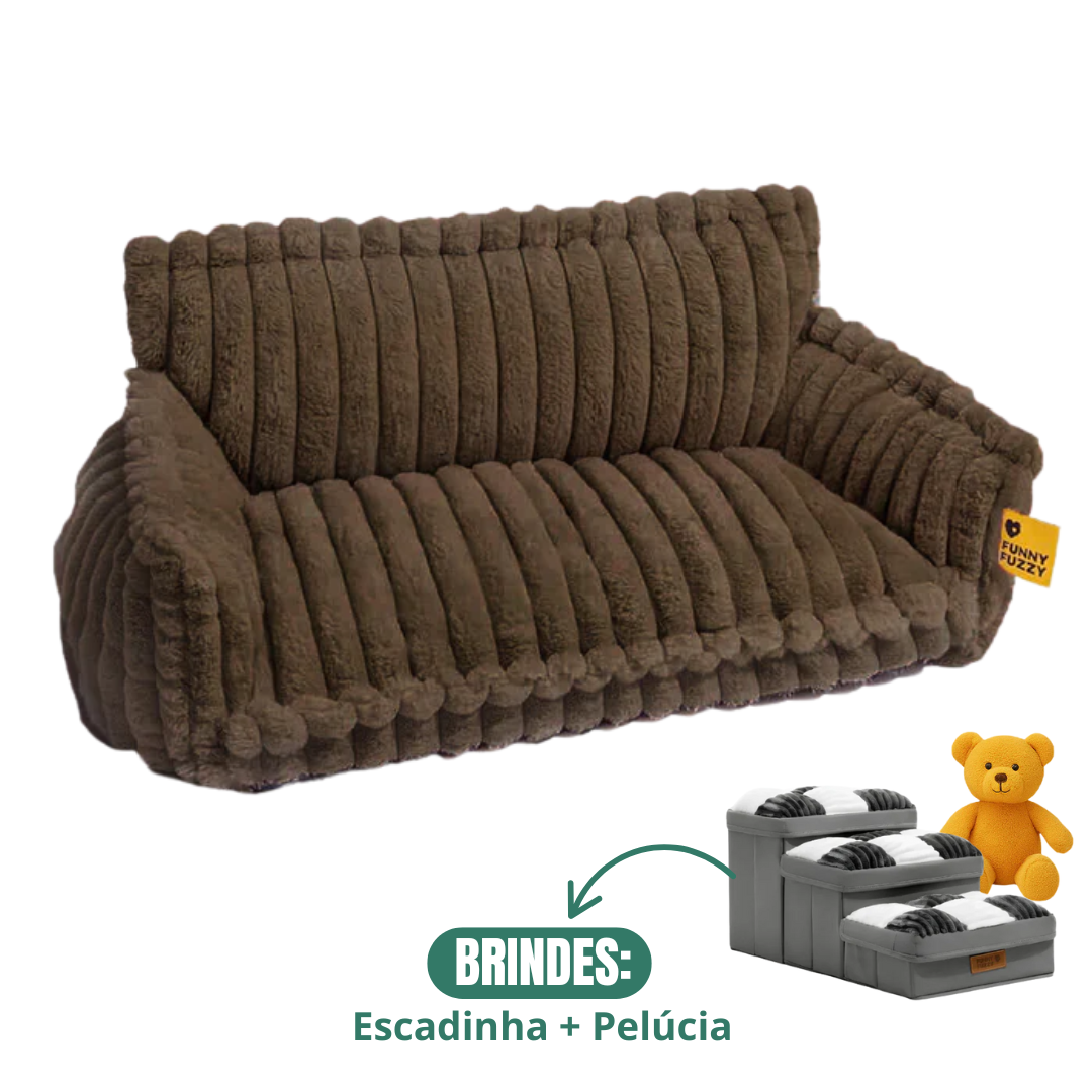 Cama Sofá Pet Ortopédico - O seu pet merece o melhor + Escadinha de Brinde